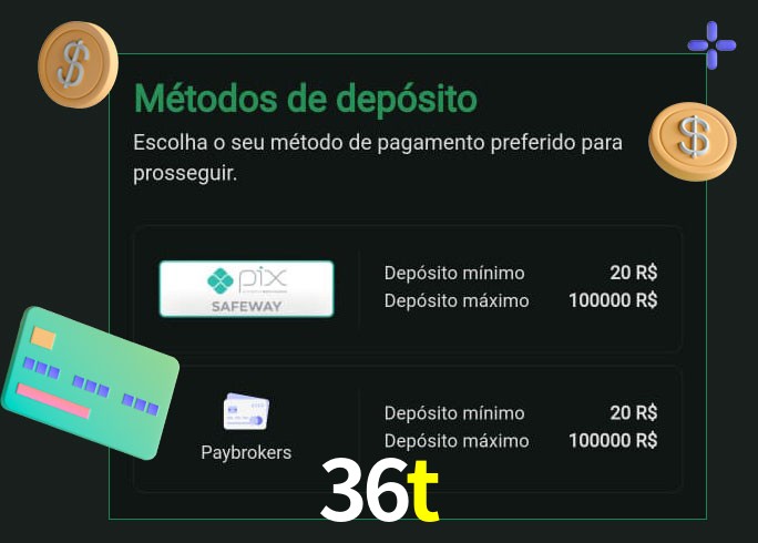 O cassino 36t oferece uma grande variedade de métodos de pagamento